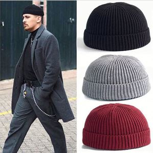 Autumn Knitted Winter Warm Unisex Cheap Plain <b>Beanies</b> Solid Fashion Striped Short <b>Beanie</b> <b>Hats</b> Promotion Gift - Product Image 2