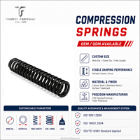 Ressort de compression en acier au carbone TianFang sur mesure pour usage intensif dans les applications automobiles et industrielles, ressort hélicoïdal