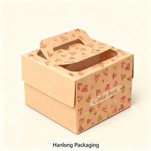 Caja para Pastel Personalizada al por Mayor, Paquete para Pastel de Cumpleaños, Diseño Personalizado, Caja para Llevar Pastel con Asa - Product Image 5