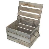 Caisse en bois pliable et empilable, taille personnalisée, pour le stockage et l'organisation des fruits et légumes