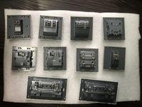ABUK OEM UK/EU 10A 13A 250V 1/2/3/4 Gang PC Panel TEL Applique murale à bouton-poussoir interrupteurs électriques USB Double prise 3PIN avec néon