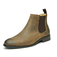 Nouveautés : Bottines Chelsea montantes pour homme en cuir de vachette, faites à la main, confortables et élégantes