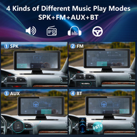 6.86 ''Portable sans fil Apple Carplay Android Auto Navigation 4K enregistrement affichage Carplay écran tactile moniteur de voiture ZC08 + 128G