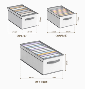 衣類収納ケース 引き出し仕切り 衣類整理ボックス ジーンズ パンツ 収納オーガナイザー - Product Image 3