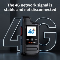 Maycall 4G Mini Walkie Talkie POC Portátil de Dos Vías, Compatible con Llamadas Individuales, Intercomunicador Inalámbrico, Resistente al Agua IP65 Global