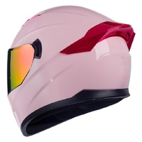 Casques modulaires rabattables roses de haute qualité, personnalisés, protecteurs, sûrs et confortables, en ABS pour moto