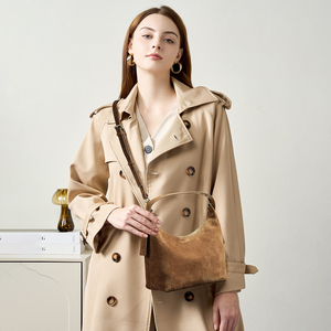 Bolso de Mano de Cuero Vacuno Genuino Vintage de Lujo y Alta Calidad con Forro de Poliéster con Patrón de Hilo, Mini Bolso Bandolera para Mujer - Product Image 3