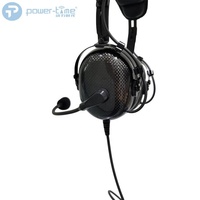 Headset Pilot Penerbangan Umum yang Kokoh untuk Radio Model dengan Peredam Kebisingan Industri Umum