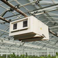 Déshumidificateur de plafond industriel 240L/jour, système d'absorption d'humidité par conduit, pour gymnase et bibliothèque
