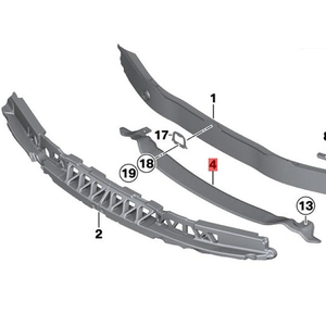 Supporto Inferiore del Paraurti Anteriore per <span class=keywords><strong>BMW</strong></span> Serie 3 F30 51127256927, per <span class=keywords><strong>BMW</strong></span> <span class=keywords><strong>F20</strong></span> <span class=keywords><strong>F21</strong></span> F30 F31 F32 F33 F36 OE 51647266325 - Product Image 5