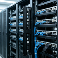 Penutup Kabel Vertikal yang Dapat Dibuka, Pengatur Kabel Vertikal untuk Kabinet Server Pusat Data 1PC 2PCS Pilihan Pasangan