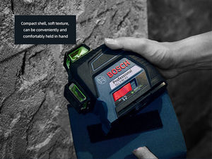 Niveau laser original Testo GLL3-60XG GLL30G, dispositif de nivellement automatique à trois lignes, projection de ligne verte, montable au mur - Product Image 1