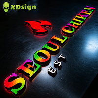Lettres lumineuses LED 3D personnalisées à changement de couleur rapide, étanches, avec télécommande, pour décoration de mariages, bars, maisons, centres commerciaux, entreprises et événements