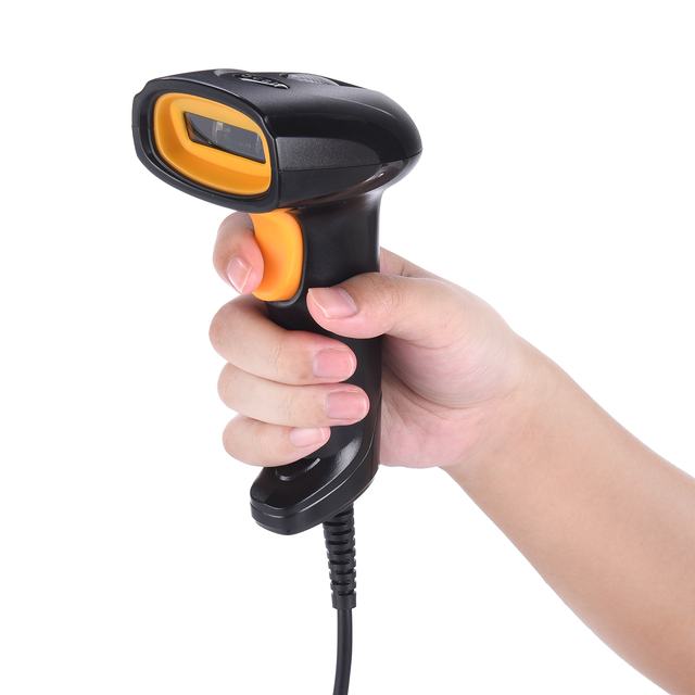 E760 USB Cable Handheld Barcode Scanner with CMOS Sensor Corded Design 1D+2D Support A4 Size in Stock