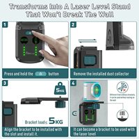 Niveau Laser support Mobile outils de perçage d'alignement aspiration électrique perçage sous vide collecteur de poussière