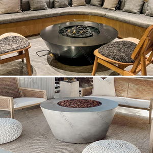 CRUISE 1400mm Freestanding Outdoor Fireplace BBQ <strong>Firepit</strong> Patio Heater Wood/<strong>Gas</strong>/Alcohol <strong>Insert</strong> for Villa Outdoor Fire Pit Table - Product Image 2