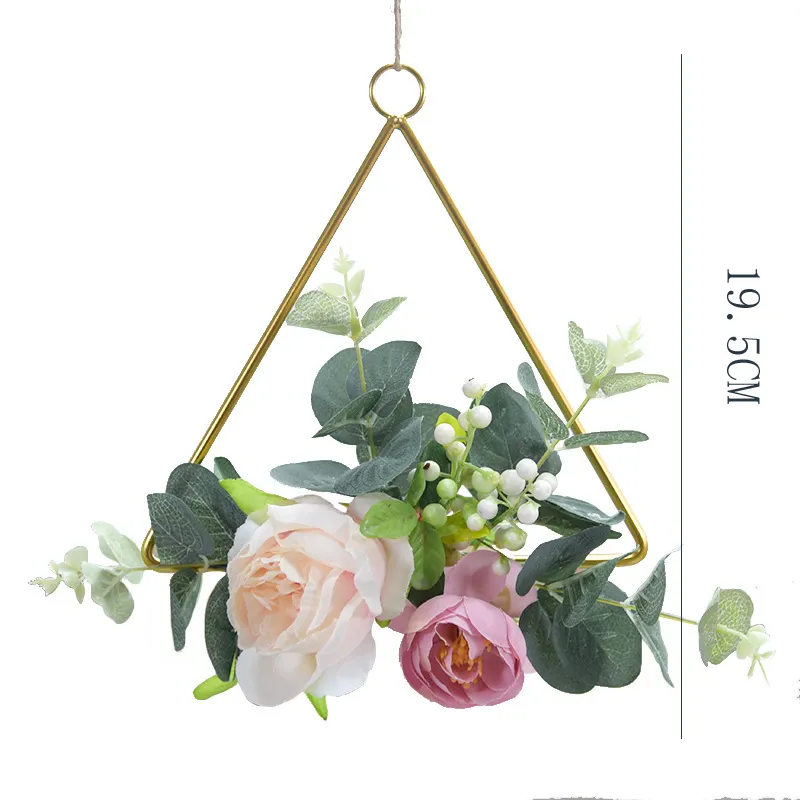 simulation rose flower hanging door decoration garland wall decoration 1 piece decorative flowers wreaths and plants