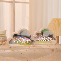 Calentine's Day Décoration de Fleur Mariage Artificielle Petite Veilleuse Nuage Led Tulipe Miroir Lampe