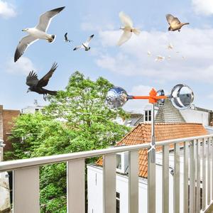 Répulsif Solaire Anti-Oiseaux et Animaux d'Extérieur - Éloigne <span class=keywords><strong>les</strong></span> <span class=keywords><strong>Pigeons</strong></span> par Éolienne Solaire - Product Image 3