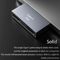 Adaptor Tipe C Male ke Female, Konverter USB C dari Aluminium Alloy, Cocok untuk Laptop dan Ponsel
