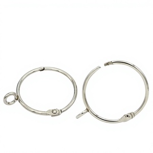YIWANG Wholesale Nickel Inner 50MM Loose Leaf Open <b>Curtain</b> <b>Ring</b> for <b>Curtain</b> Pole - Product Image 1