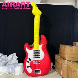 Ballon publicitaire gonflable pour club de musique, Guitare gonflable géante, Modèle de guitare gonflable de haute qualité de Artair Inflatable - Product Image 2