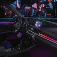 Kit d'éclairage ambiant pour voiture TMPRO pour Lexus ES 2014-2017, éclairage décoratif intérieur passager à effet écailles de dragon, lampe ambiante intérieure automobile