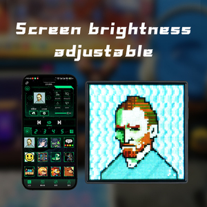 Pixoo bingkai foto Digital 64 piksel, dekorasi rumah tampilan seni piksel Panel piksel dengan matriks <span class=keywords><strong>LED</strong></span> 64*64 piksel - Product Image 6