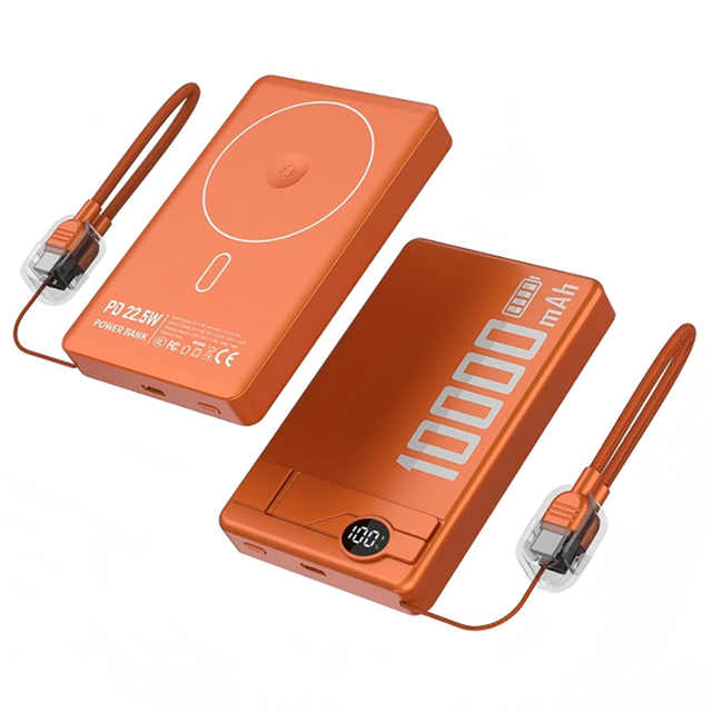 Factory Wholesale 10000mAh PD Mini Portable Magnetic Power Bank Mobile Phone Thin Fast Charging Wireless 3 in 1 for Watch