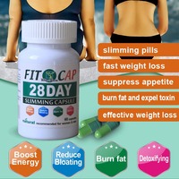 Pilules amincissantes Fast Fit Cap 28 jours pour femmes et hommes, détox, ventre plat, gestion du poids, complément alimentaire en capsules