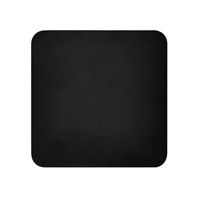 Applique murale LED carrée noire avec éclairage halo doux - Lumière décorative contemporaine