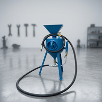 Mini sablageur portable 50L, machine mobile de sablage abrasif haute pression, pour le polissage et l'élimination de la rouille des métaux, nettoyage professionnel