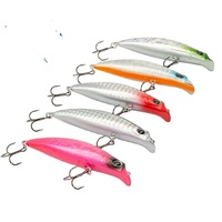 Chinois 7.5cm 7g coloré lustre métallique Vibration artificielle tentant appât dur flottant leurres de pêche en eau douce vairon