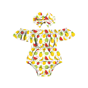 2LLY-136 Mono de Verano sin Mangas con Hombros Descubiertos y Volantes Florales para Bebés Recién Nacidas - Product Image 5