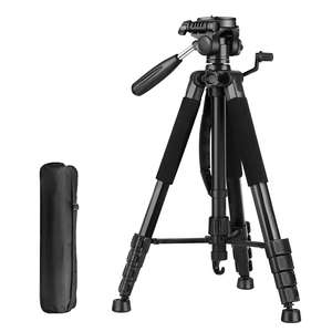 Neigbares Stativ für Kamera und Smartphone, Höhenverstellbares Tragbares Aluminium-Stativ für Vlogging, Livestreaming und Fotografie - Product Image 1