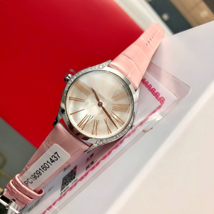 Reloj de lujo de alta gama con movimiento de cuarzo preciso, caja de metal precioso, correa de cuero, esfera degradada, marcadores de hora con números romanos. - Product Image 5