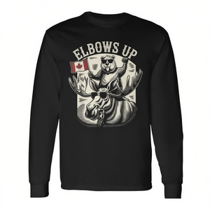 Camiseta de manga larga Elbows Up Canada Beaver And Moose - Product Image 2