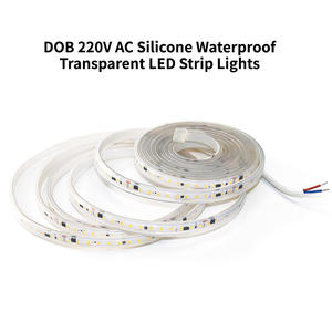 Bande <span class=keywords><strong>LED</strong></span> néon en silicone IP67 220V avec ruban adhésif 3M, installation facile sur verre/carrelage/bois, réutilisable et étanche - Product Image 6