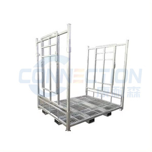 Bastidores apilables y plegables de alta resistencia para almacén, estante de poste de acero de Metal de almacenamiento apilable portátil móvil duradero - Product Image 1