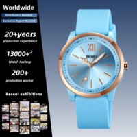 Montre-bracelet à quartz SKMEI 2008 pour femmes, style minimaliste et décontracté, idéale pour les adolescentes et les femmes actives au bureau
