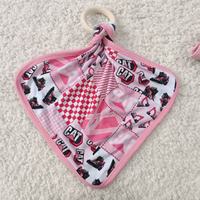 Nouvelles couvertures doudou pour nouveau-nés en gros, motif vache western mignon personnalisé, en fibre de bambou, produit de literie familiale