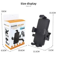 Nouveau support de téléphone portable pour moto Yanjin, réglable en hauteur, en ABS, antichoc, anti-vibration, multifonctionnel
