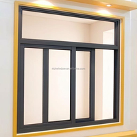 Ventana Corredera de Aluminio para Uso Residencial y Comercial, Delgada, Resistente a Huracanes, Aislamiento Acústico, Gran Ventilación, Anti-Tifón, Ahorro de Energía
