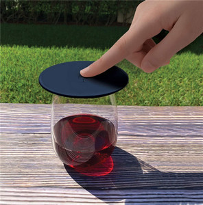 Custom Logo 10cm Silicone Drink Covers <b>Reusable</b> Wine Glass Lids Food for Outdoor Entertaining - Product Image 6