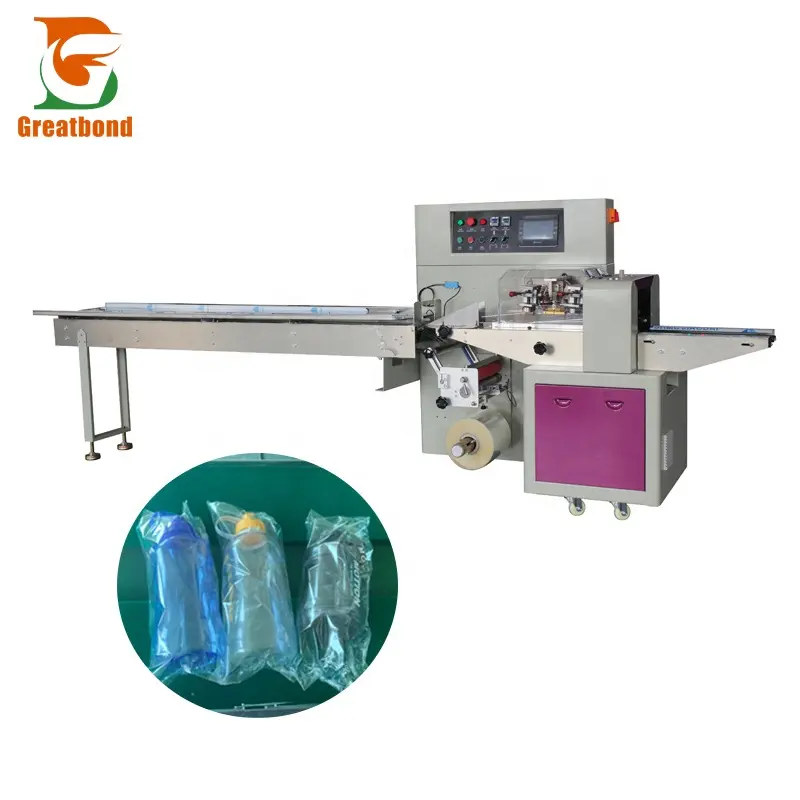 Multi-function Model 350 Pillow Type Flow Snack Food Automatic Vegetables Fruits Horizontal Sachet Packaging Machine