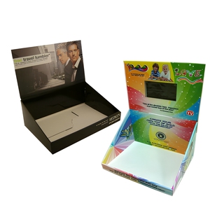 Soporte de exhibición de encimera PDQ portátil para mesa POP personalizado función giratoria para tiendas minoristas y tiendas de productos alimenticios - Product Image 1