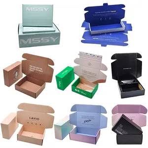 Échantillon gratuit grandes boîtes à cajas roses de luxe personnalisées De carton avec emballage de logo boîtes-cadeaux pour les petites entreprises