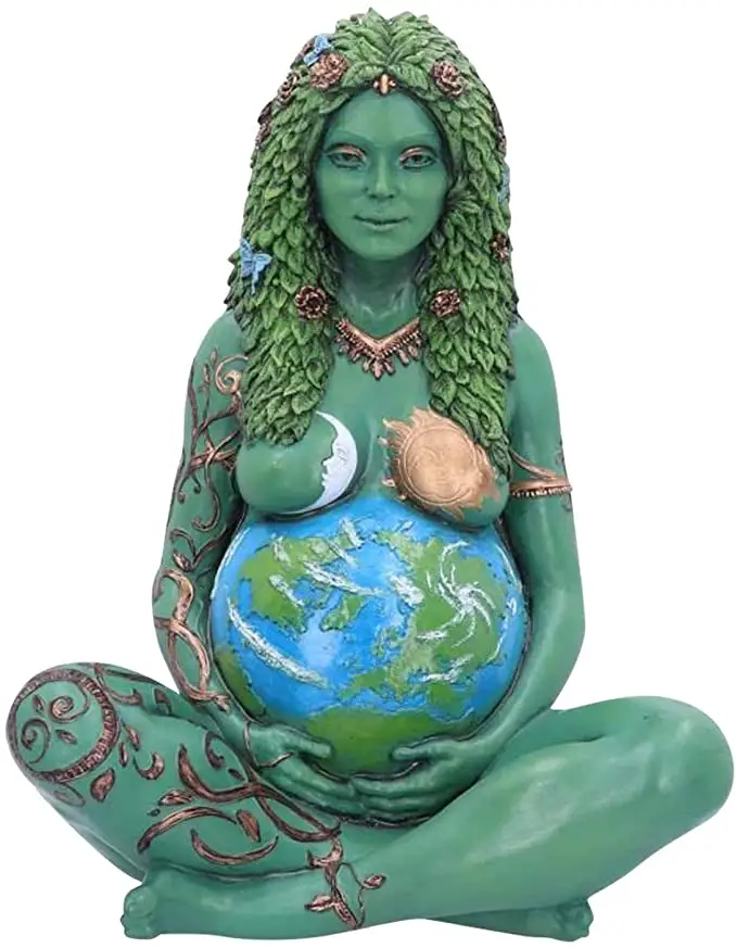 Nhà Máy Giá Rẻ Nhất Hy Lạp Gaia Mẹ Trái Đất Nữ Thần Tượng Nhựa Witchy Tinh Thần Thiên Nhiên Bức Tượng Trang Trí Nội Thất Phòng