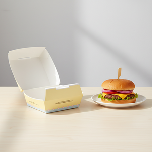 Boîte à Snacks et Burgers OEM en Gros, Biodégradable, Haut de Gamme, Créative, Vintage, Réutilisable, Boîte de Livraison Alimentaire Fantaisie avec Logo - Product Image 1
