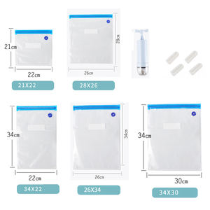 Zip Shut Reusable <b>Food</b>-Grade Silicone Eco-Friendly 10 Pack Kitchen Storage <b>Bag</b> <b>Food</b> Storage Stand up - Product Image 3